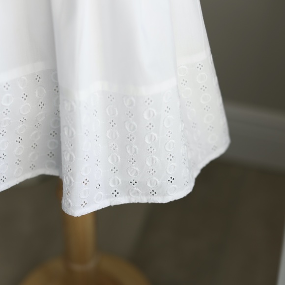 SALE- White Sundress Eyelet Trim Size 18 Months Beach Portrait Vacation NWOT - Picture 3 of 5